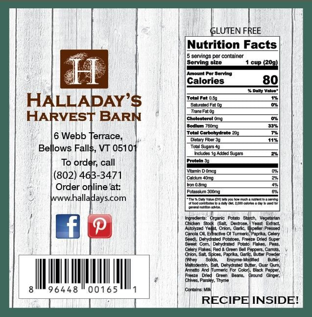 Halladay's Chicken Pot Pie Soup Mix