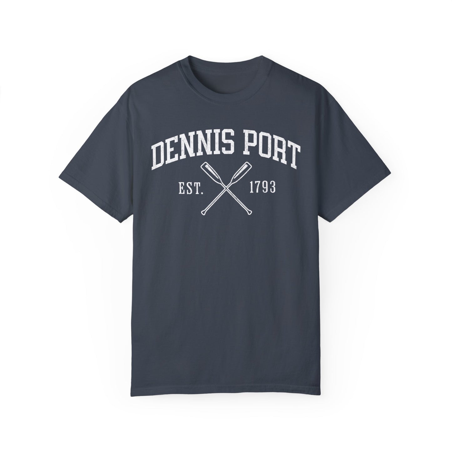 Dennis Port Crossed Oars T-Shirt in Denim
