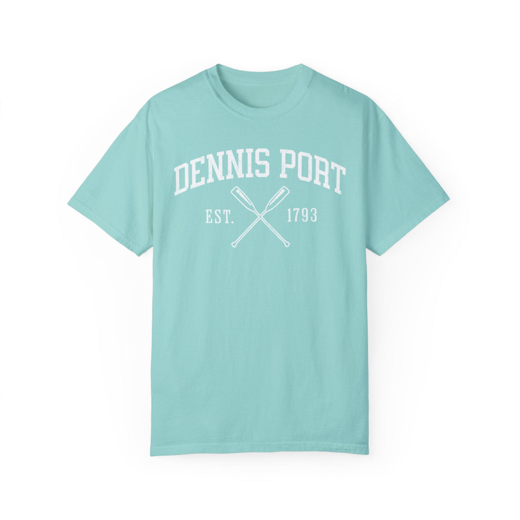 Dennis Port Crossed Oars T-Shirt in Chalky Mint