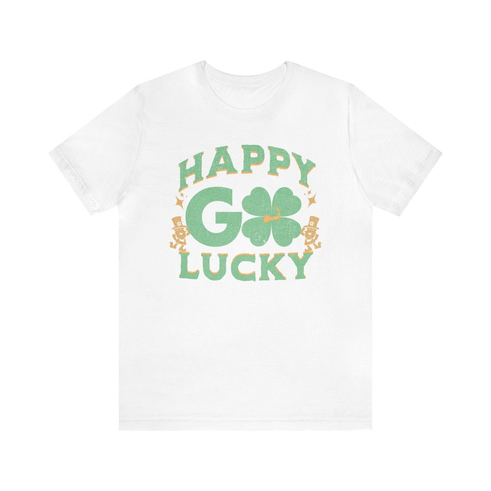 Happy Go Lucky Irish White T-Shirt