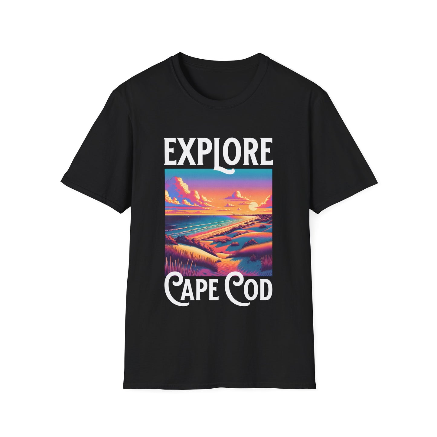 Black Explore Cape Cod T-Shirt