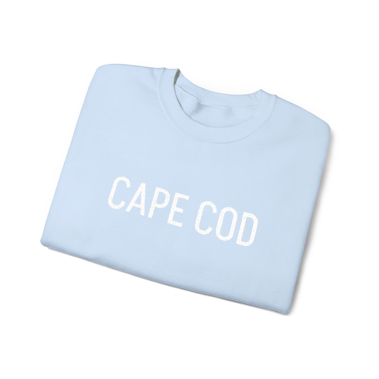 Cape Cod Embroidered Crewneck Sweatshirt - Light Blue