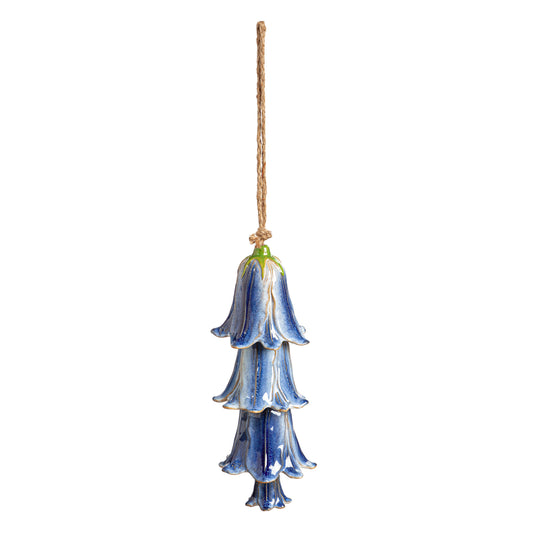 Ceramic Bellflower Wind Chime