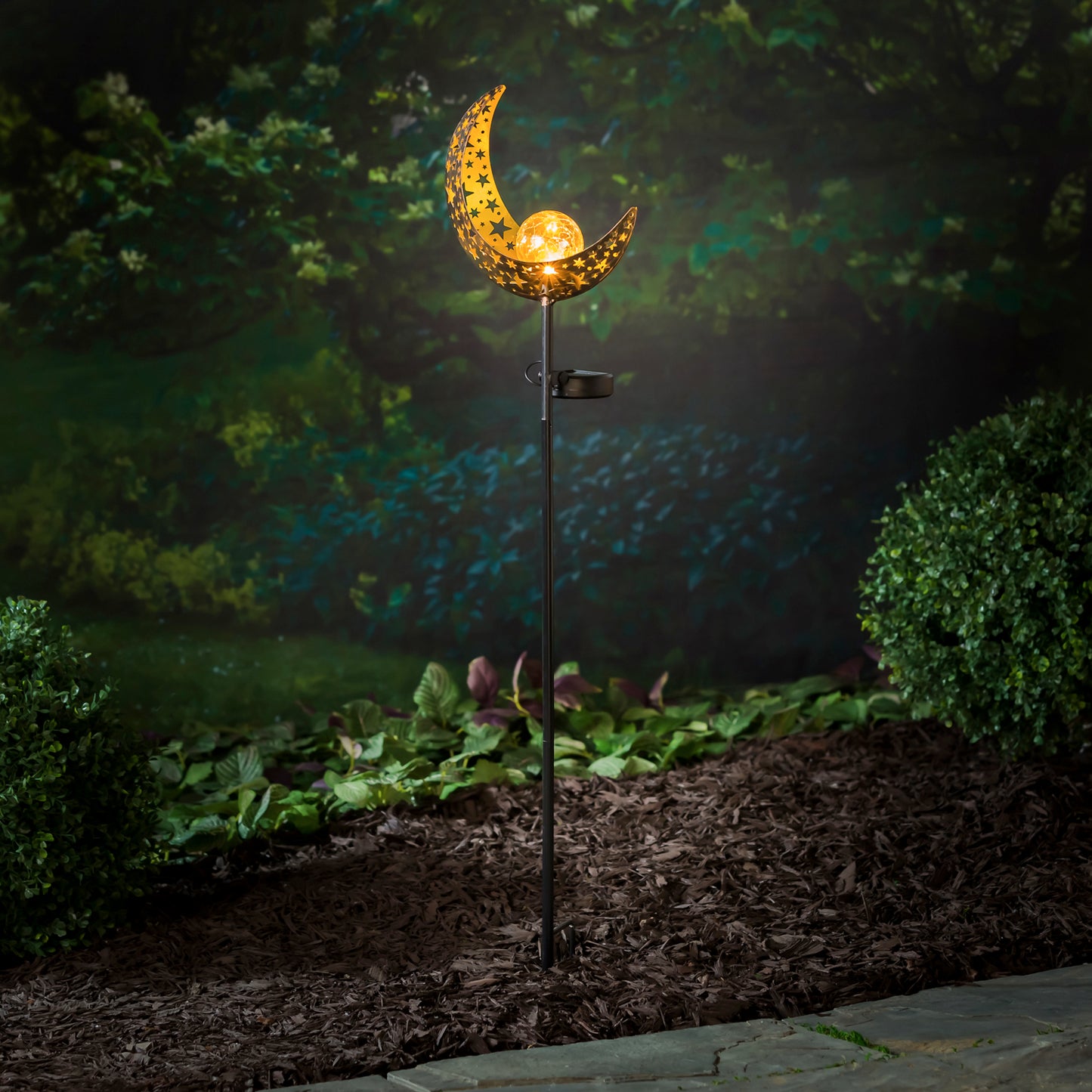 Solar Garden Stake - Celestial Design