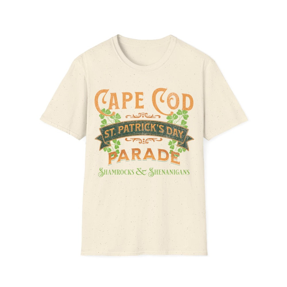 Cape Cod St. Patrick's Day Parade Shamrocks & Shenanigans Natural T-Shirt