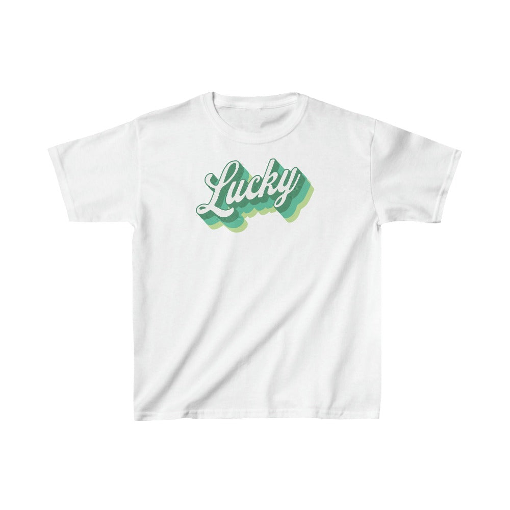 Kid's Lucky T-shirt in white