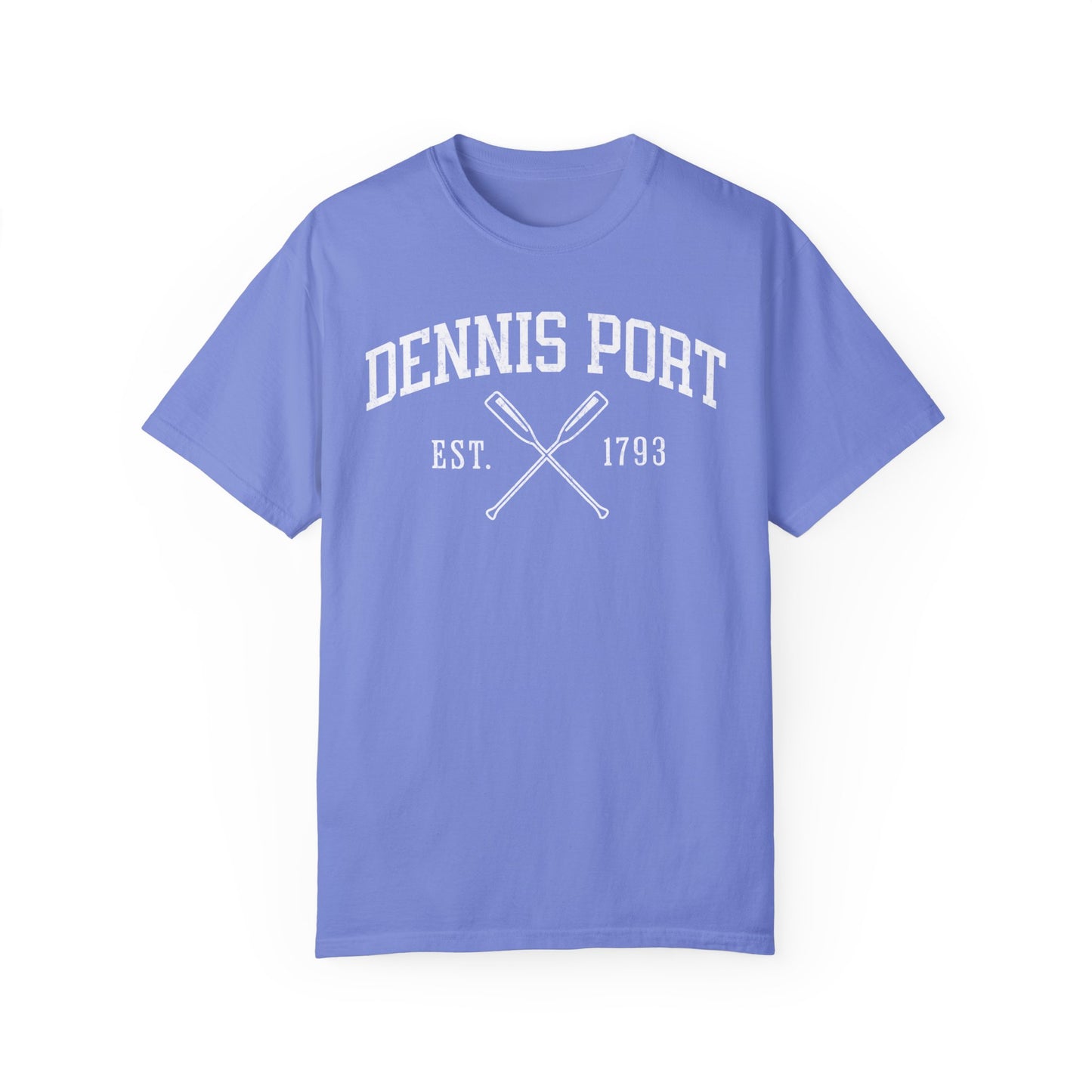 Dennis Port Crossed Oars T-Shirt in Flo Blue