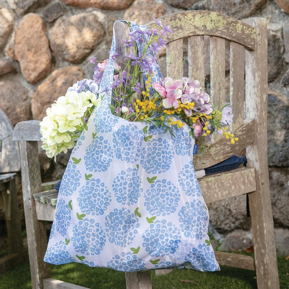 HYDRANGEA blu Bag Reusable Shopper Tote