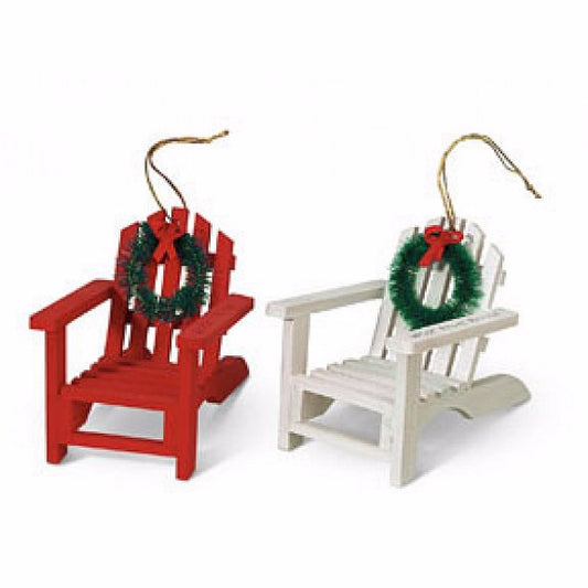 These Cape Cod Adirondack & Wreath Ornaments just capture the essence of a Cape Cod vacation.