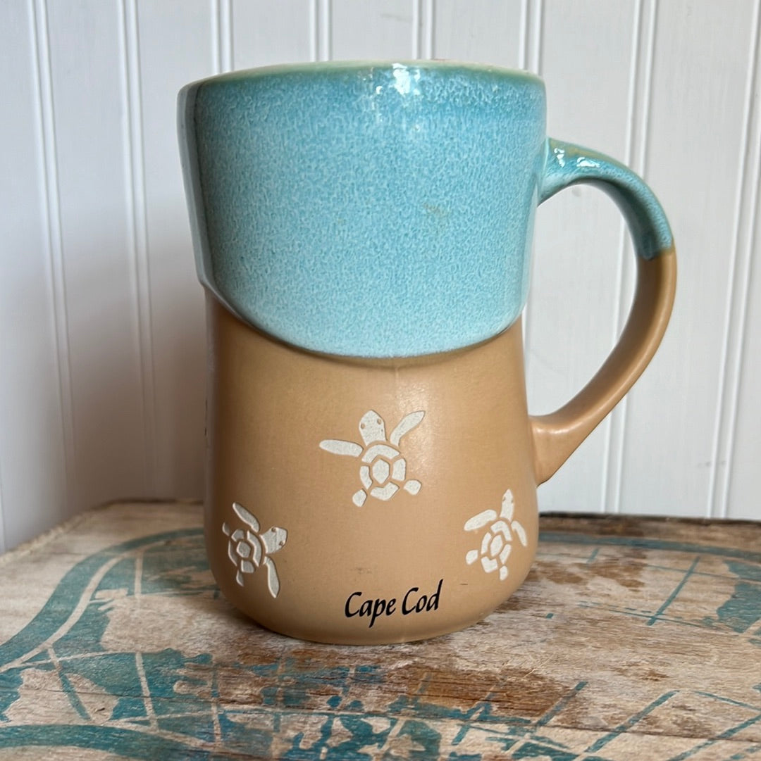 Cape Cod Wave Pottery Mug - Turtle