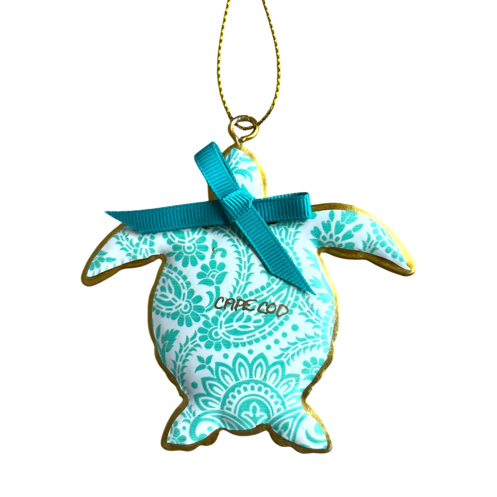 Cape Cod Metal Turtle Ornament