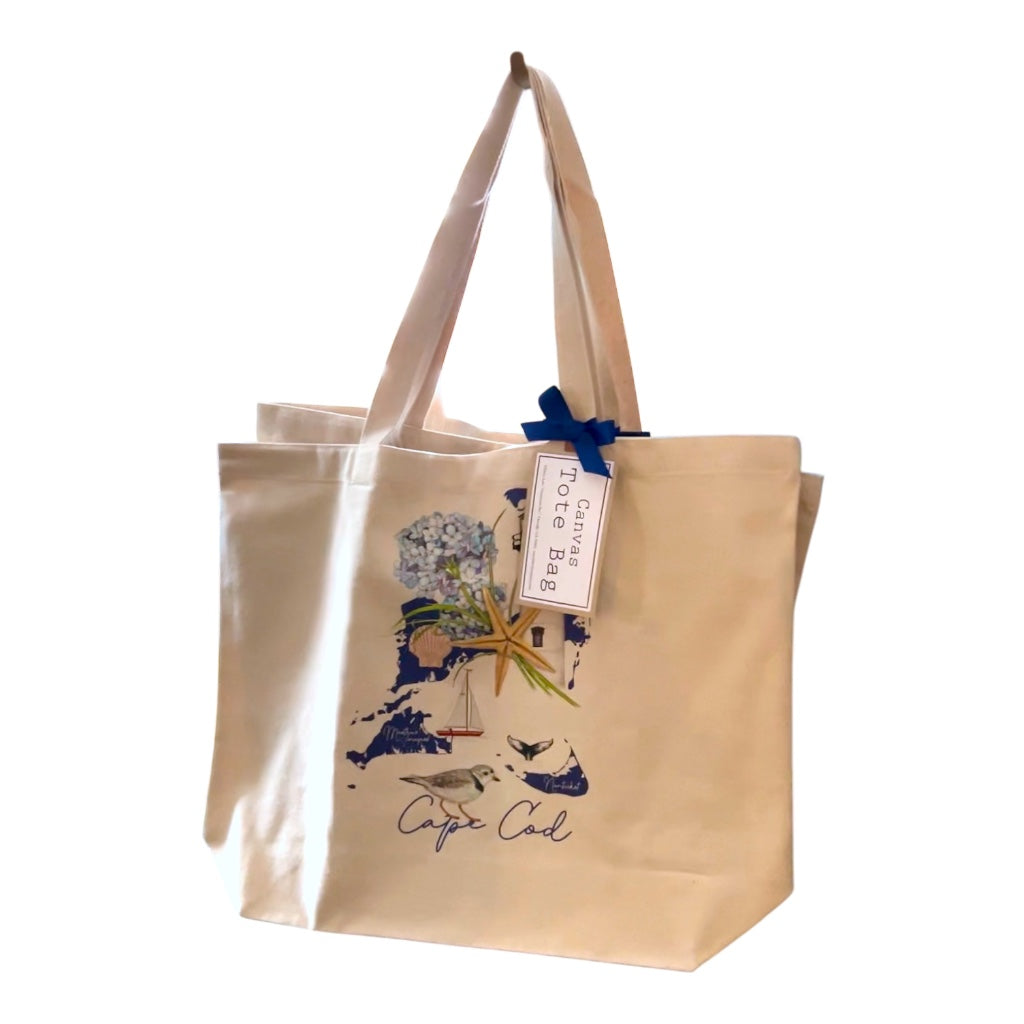 Cape Cod Canvas Tote Bag by Mary Lake Thompson