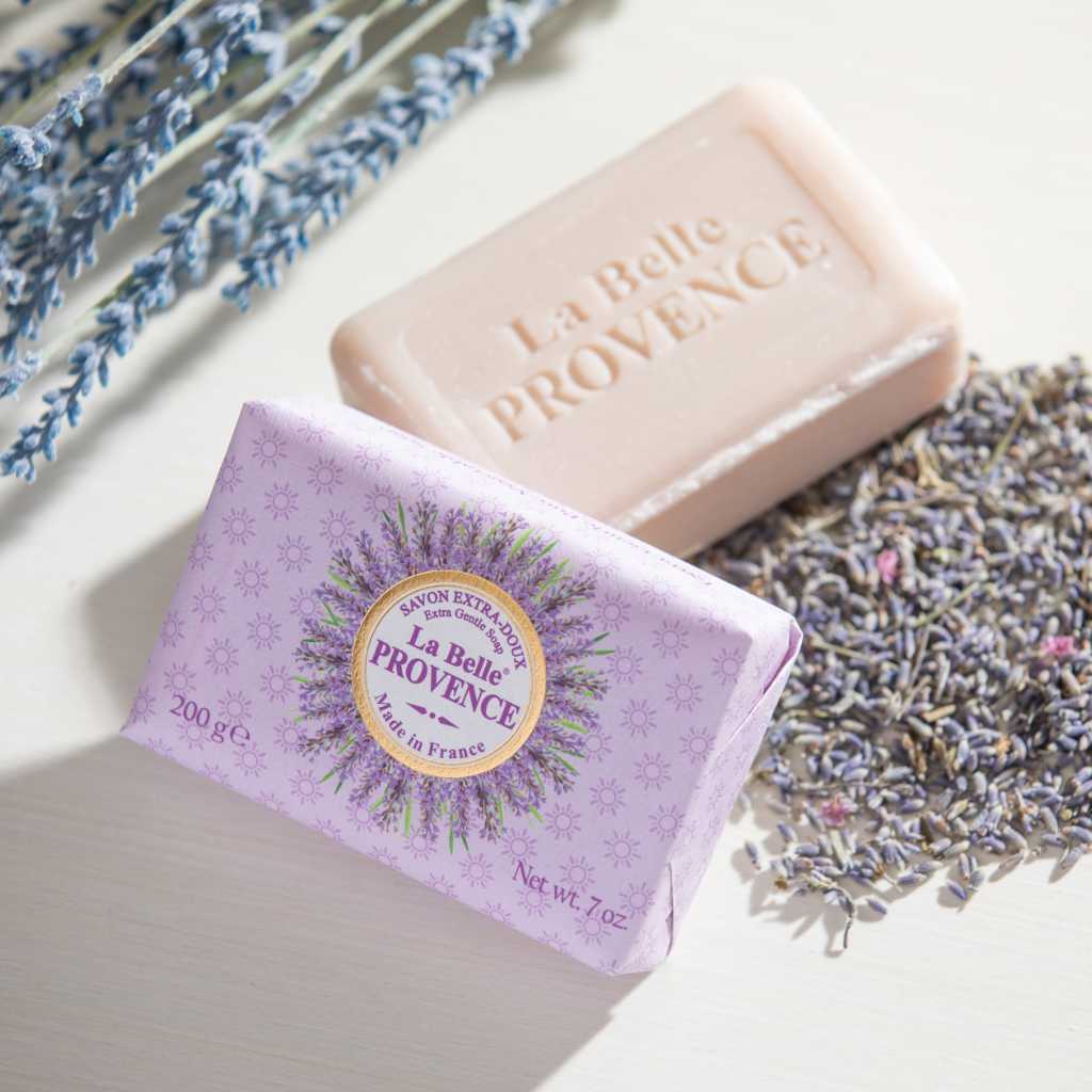 Luxurious Lavender scented French soap with extra gentle formula