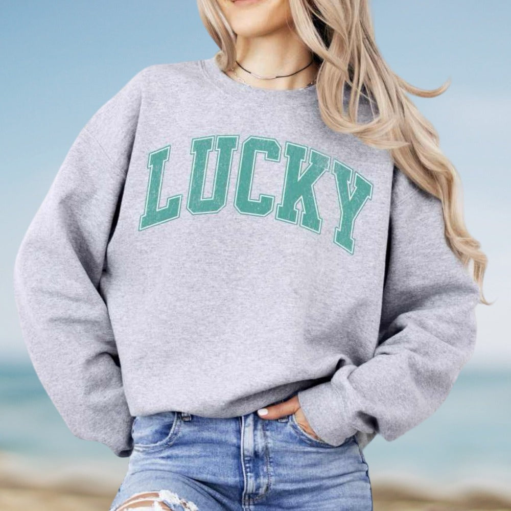 I love this rad St. Patrick's Day Crew! Lucky Crewneck | LaBelle Cape Cod