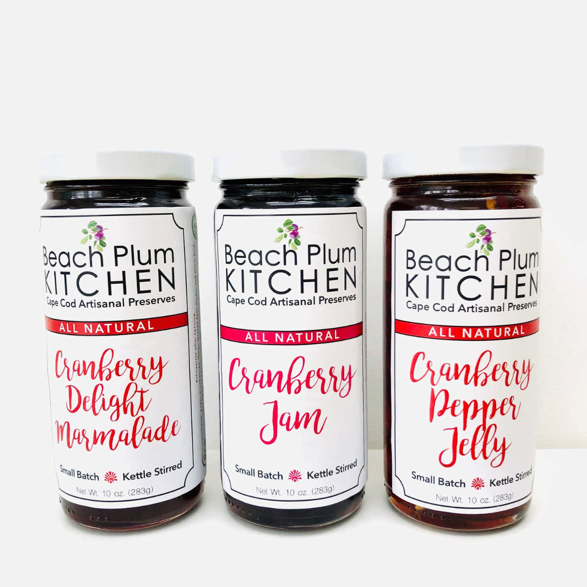 Three of the best Cape Cod Cranberry Harvest Jams and Jellies are included in this Beach Plum Kitchen Set | LaBelle's General Store
