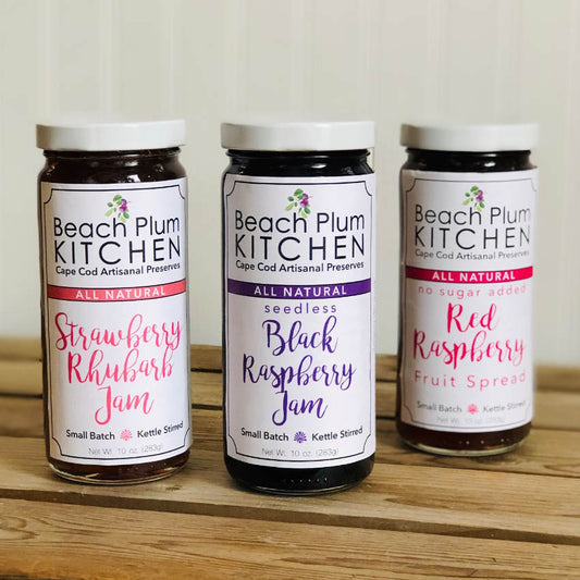 These jams make you think of Summertime on Cape Cod! Beach Plum Kitchen dessert jam flavors | LaBelle's General Store
