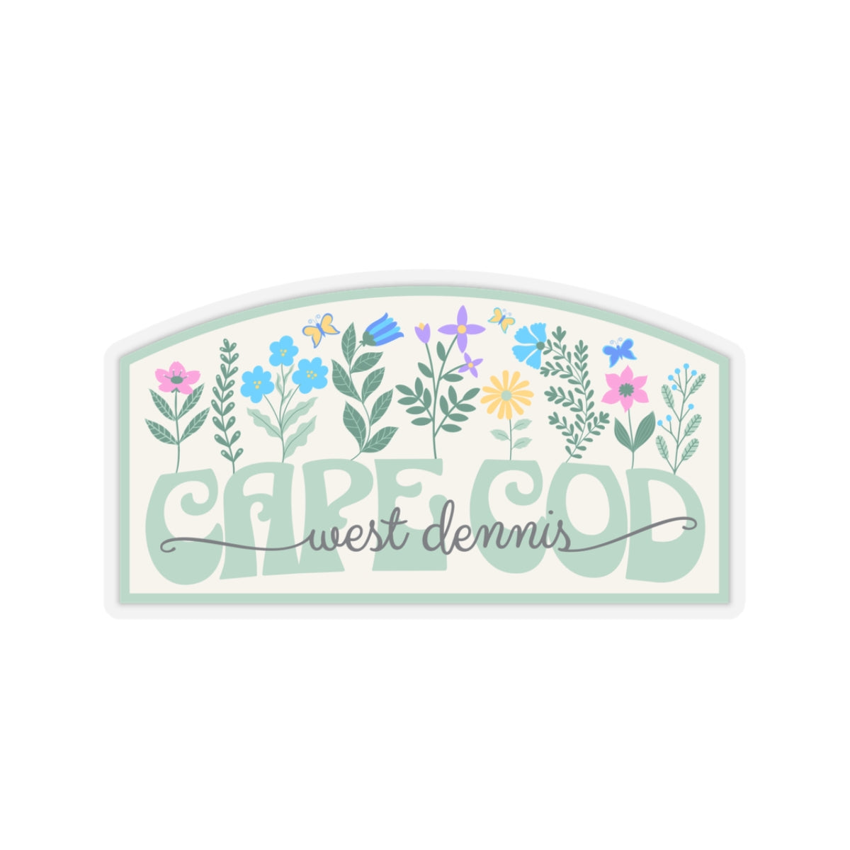 Cape Cod Wildflower Sticker