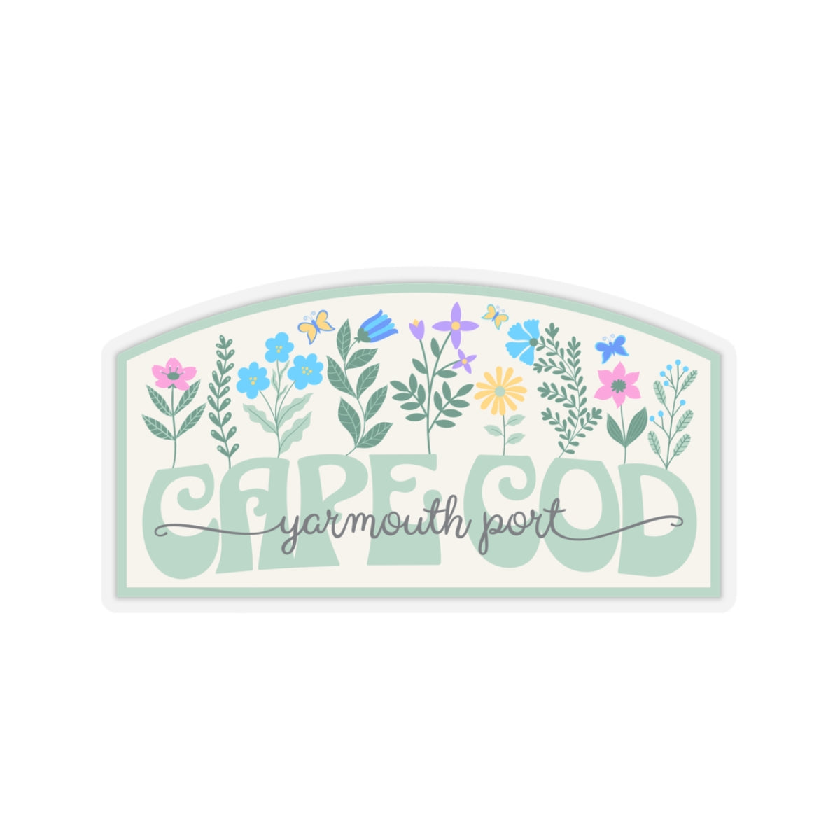 Cape Cod Wildflower Sticker