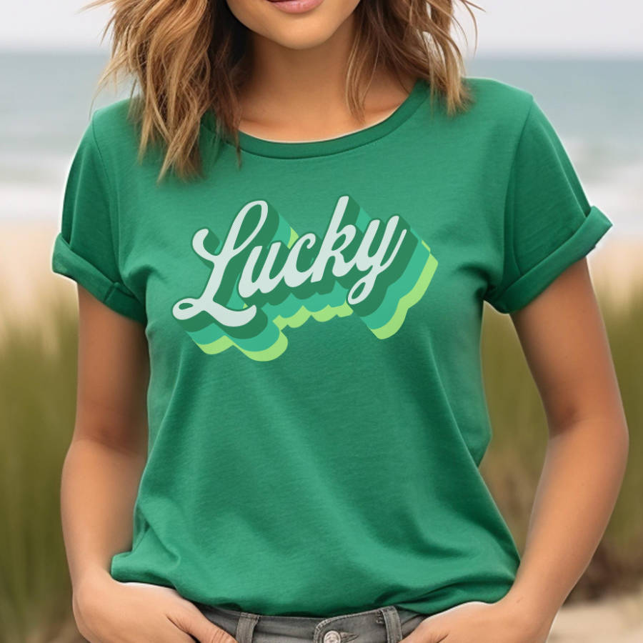 the cutest lucky t-shirt | Unisex St. Patrick's day tees 