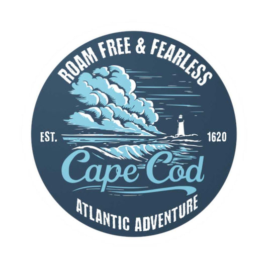 Roam Free Cape Cod Sticker