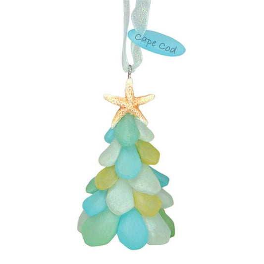 Sea Glass Tree Ornament | Cape Cod Christmas Ornament | LaBelle Cape Cod