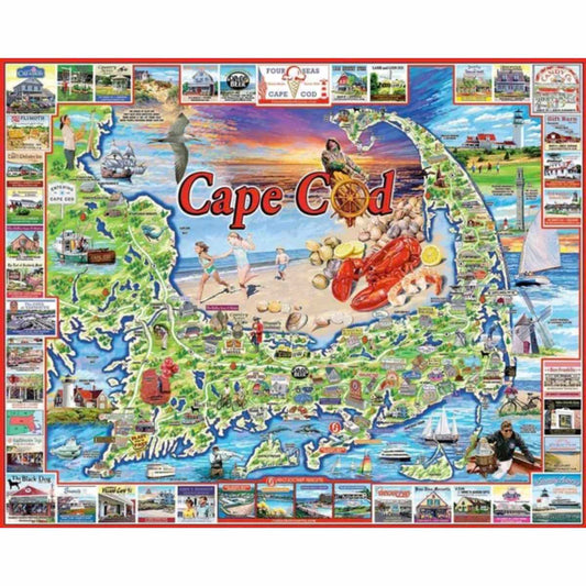 White Mountain puzzles ar the best! Map of Cape Cod Puzzle