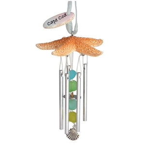 Cape Cod Starfish + Sea Glass Wind Chime | LaBelle's General Store