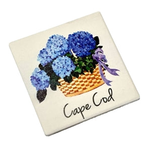 Love the Nantucket basket design! | Cape Cod Hydrangea Basket Coaster