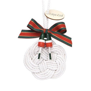 love this handcrafted sailor knot wreath! | Cape Cod Sailor Knot Ornament