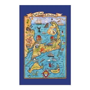 Cape Cod & Islands Destinations Towel | Poster design | LaBelle's General Store