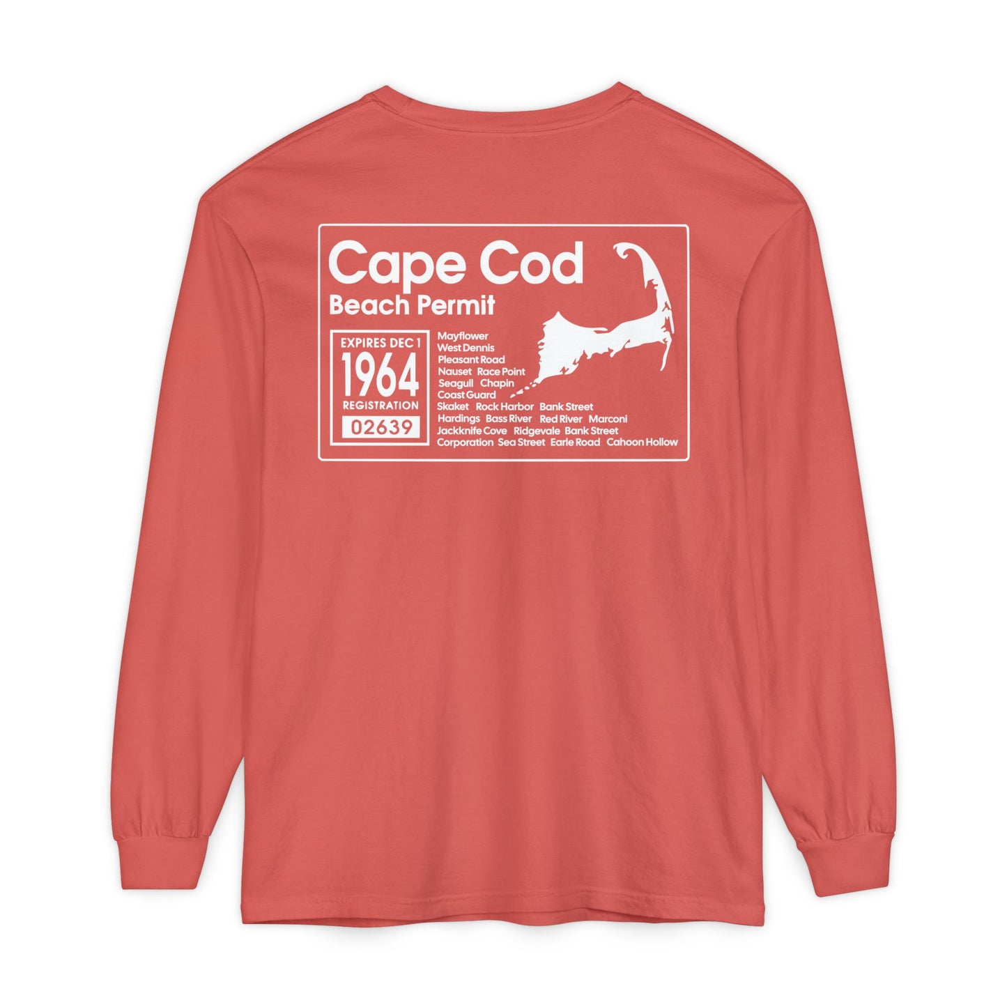 Cape Cod Beach Permit Long Sleeve Tee