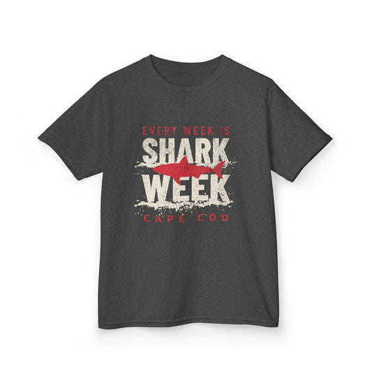 Kids Tee — "Every Week Is Shark Week" Cape Cod Shark T‑Shirt