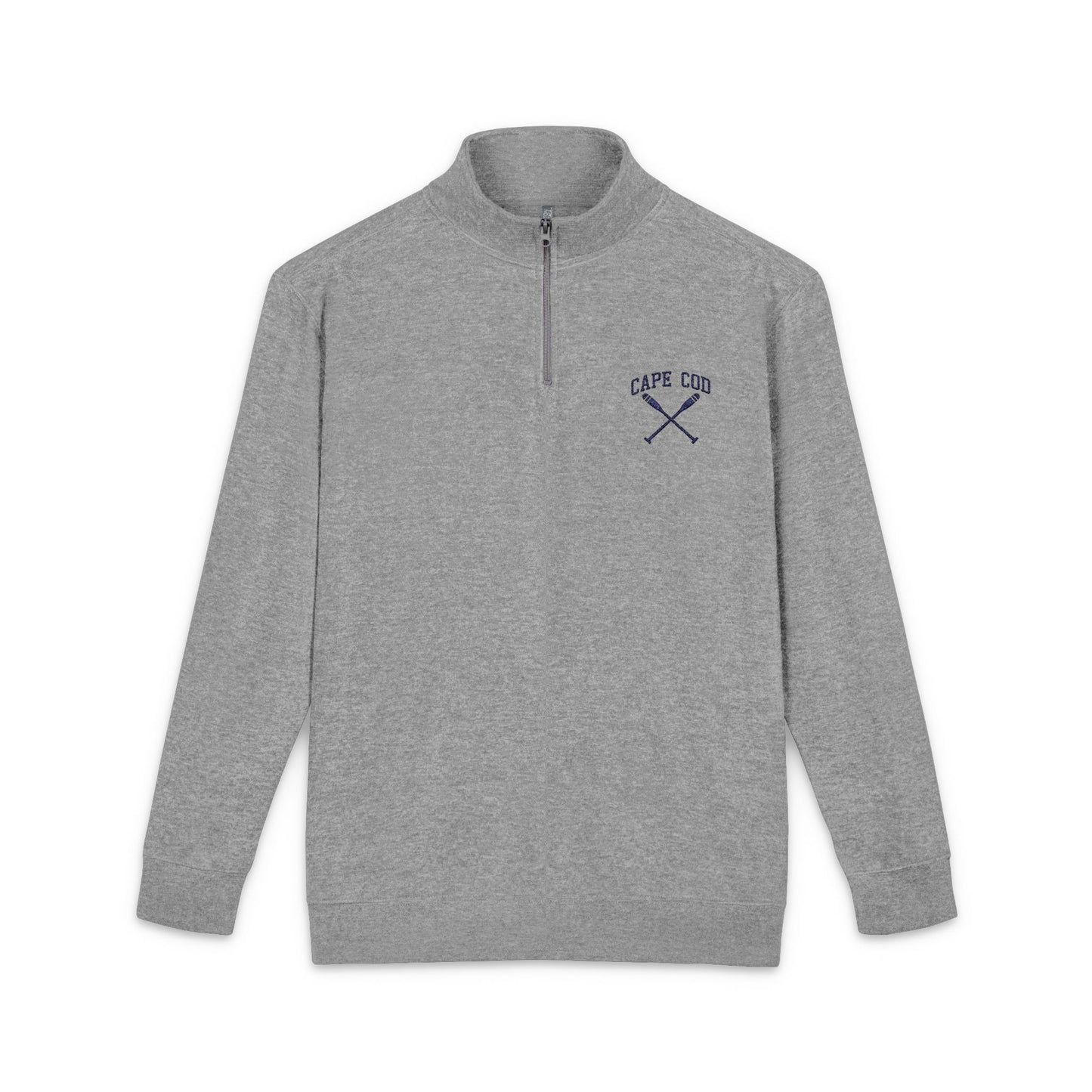 Embroidered Cape Cod Crossed Oars Quarter Zip Pullover