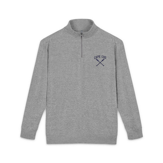Embroidered Cape Cod Crossed Oars Quarter Zip Pullover