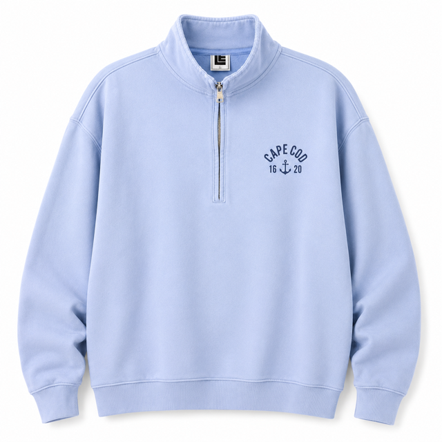 Cape Cod Anchor 1/4 Zip Sweatshirt