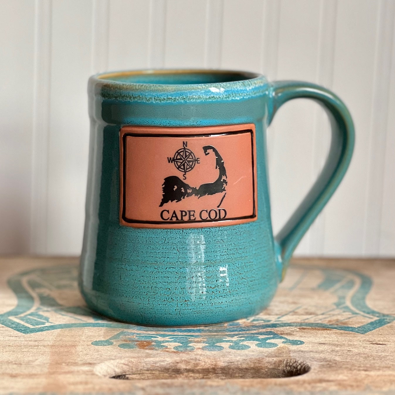 Cape Cod Oversized Turquoise Mug | This mug is hefty! 