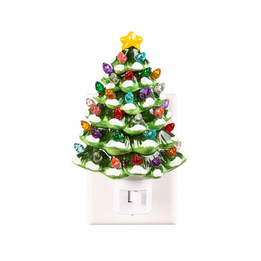 Ceramic Christmas tree nightlight