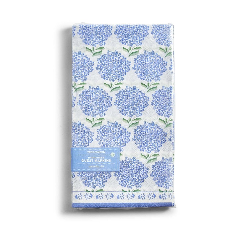 Hydrangea Paper Dinner and Guest Napkins