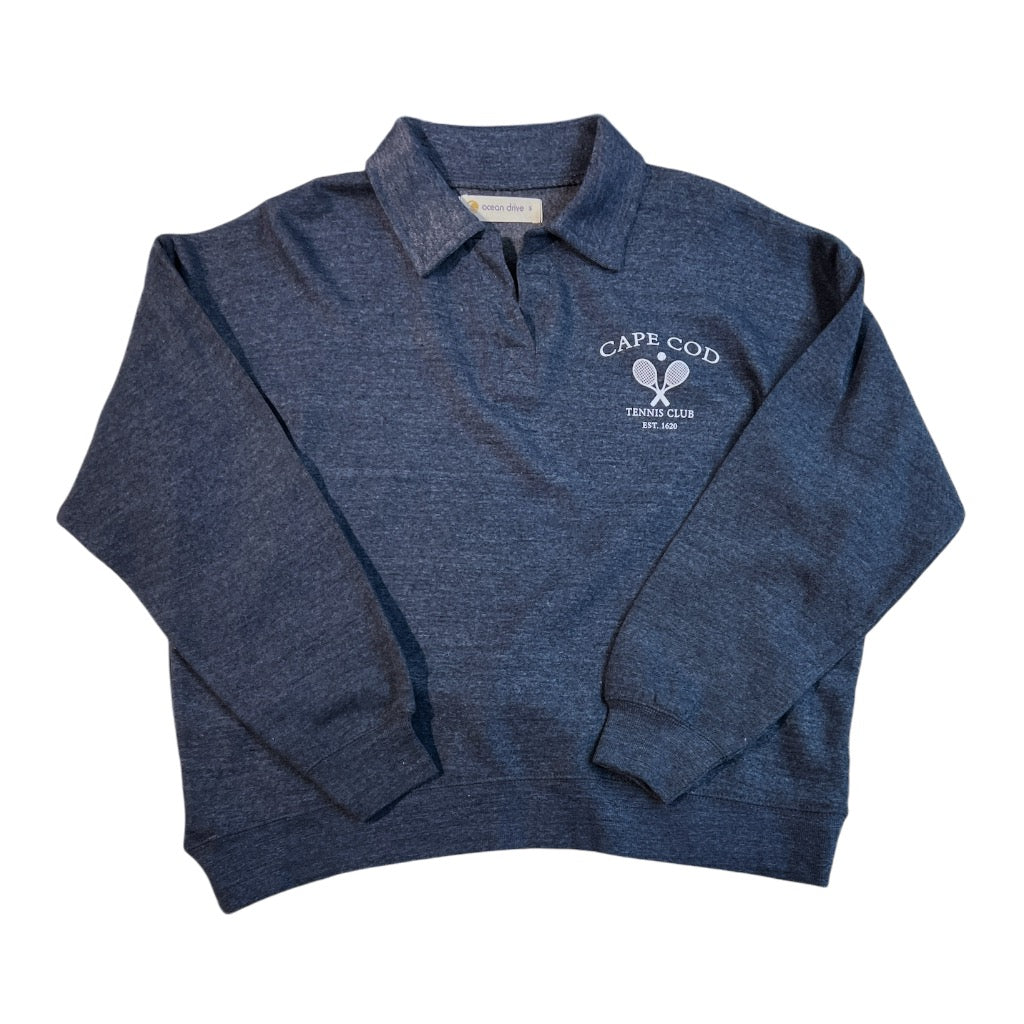 Cape Cod Henley Polo Sweatshirt