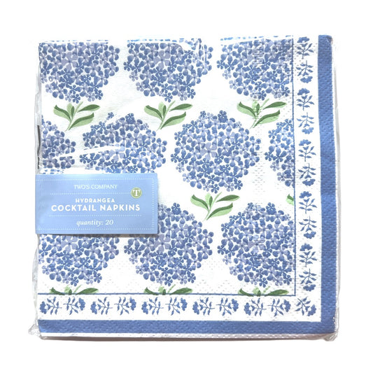 Hydrangea Cocktail Napkins