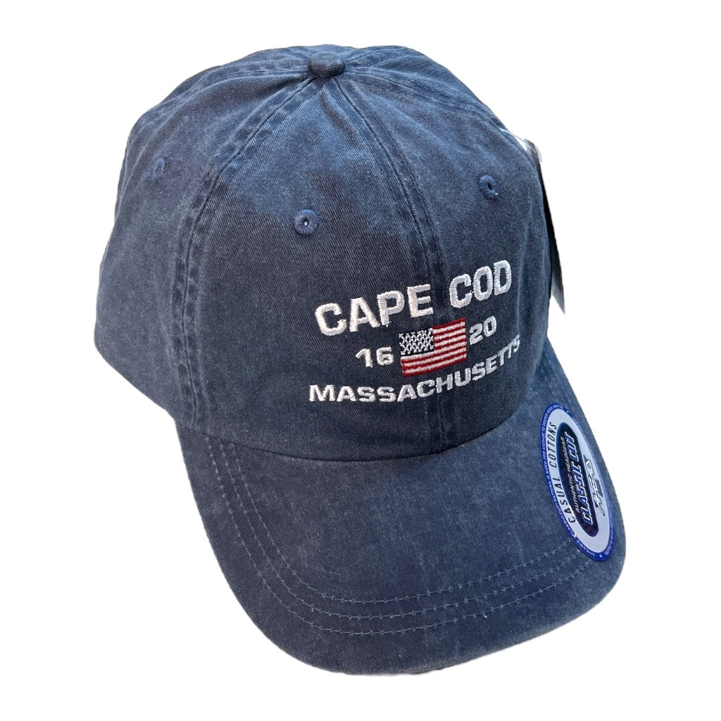 Cape Cod USA Flag 1620 Baseball Hat