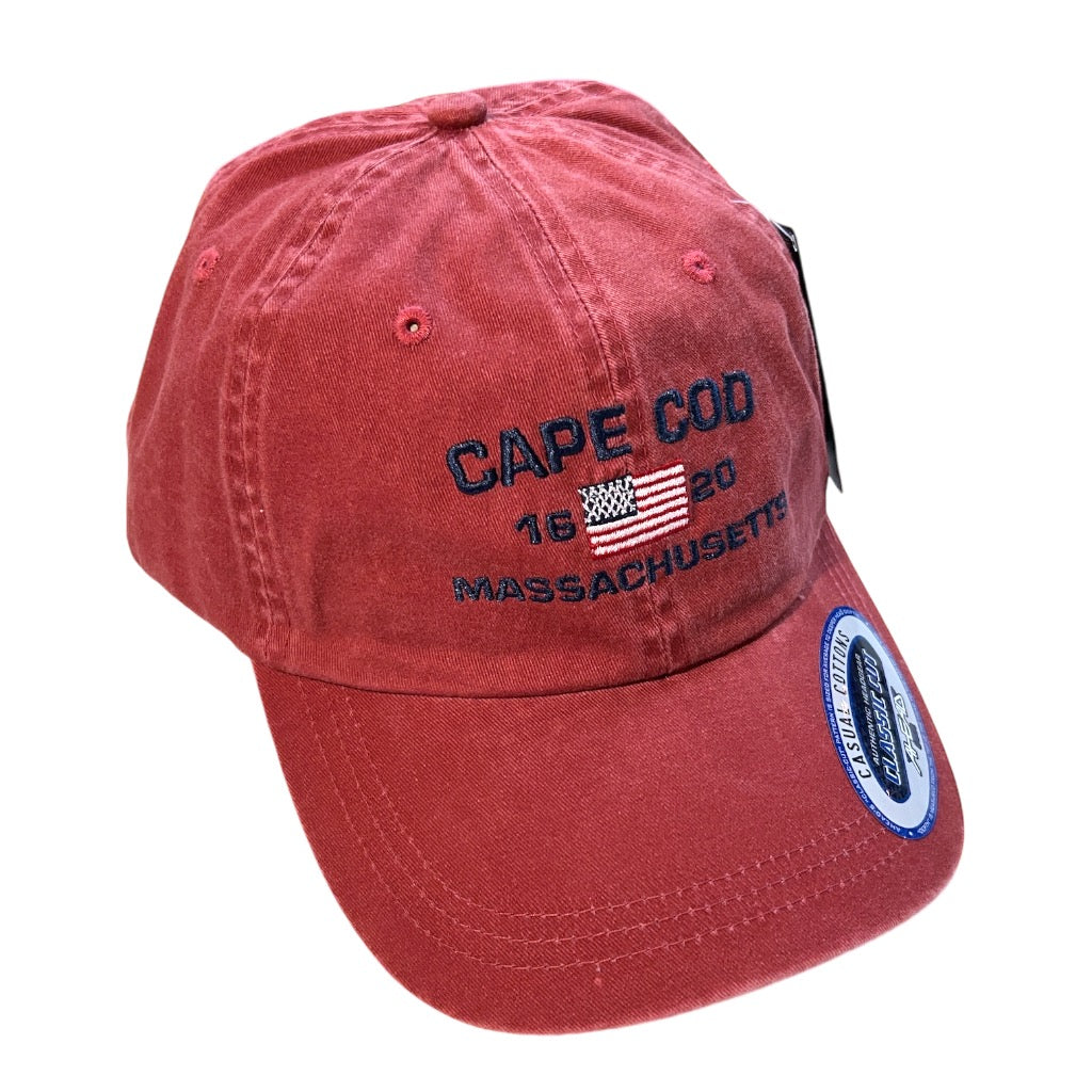 Cape Cod USA Flag 1620 Baseball Hat