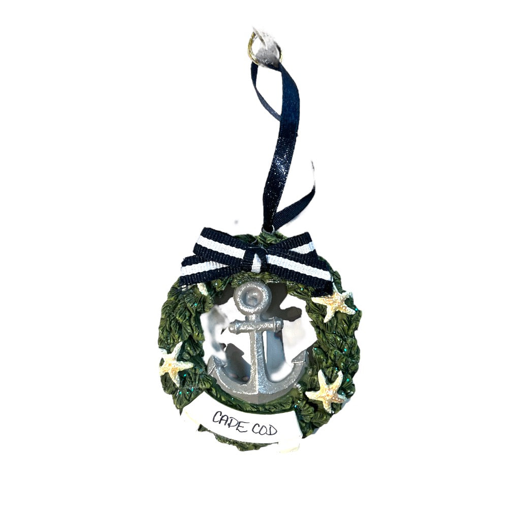 Cape Cod Navy Anchor Ornament