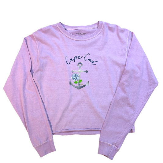 Cape Cod Long Sleeve Cropped Crewneck Tee