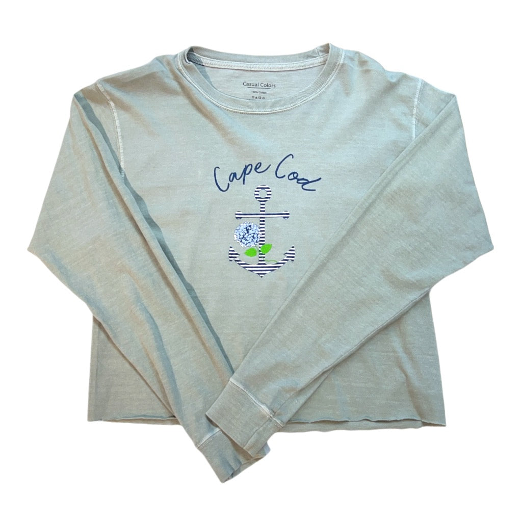 Cape Cod Long Sleeve Cropped Crewneck Tee