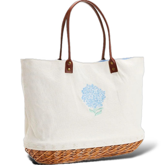 Hydrangea Basket Tote Bag