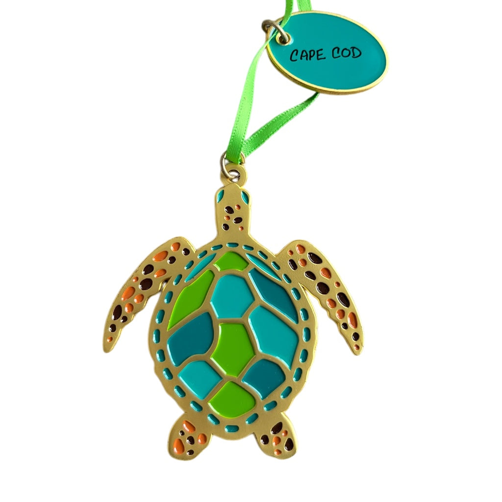 Golden Turtle Ornament | Souvenired Cape Cod