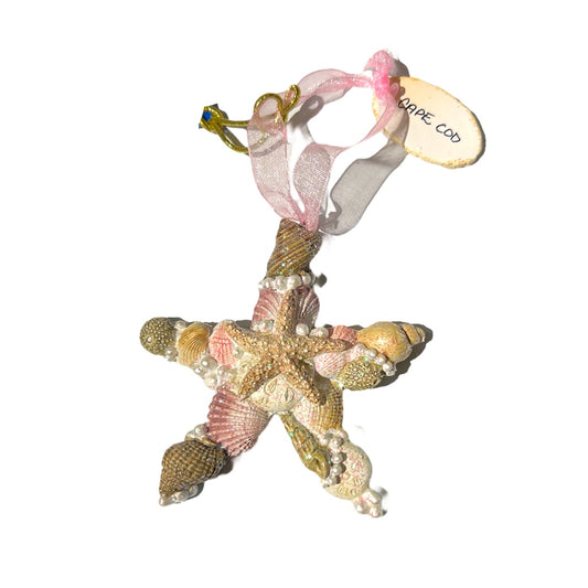 Starfish and Shells Cape Cod Christmas Ornament