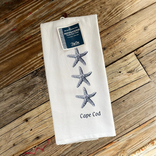 Cape Cod Starfish Waffle Kitchen Towel