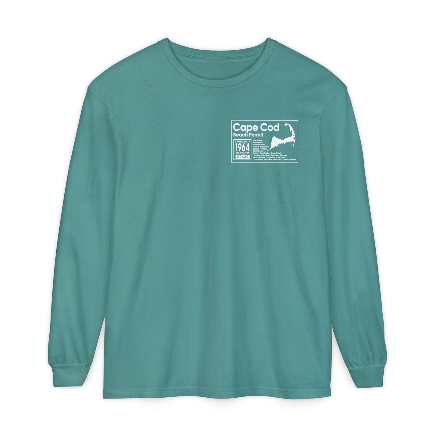 Cape Cod Beach Permit Long Sleeve Tee
